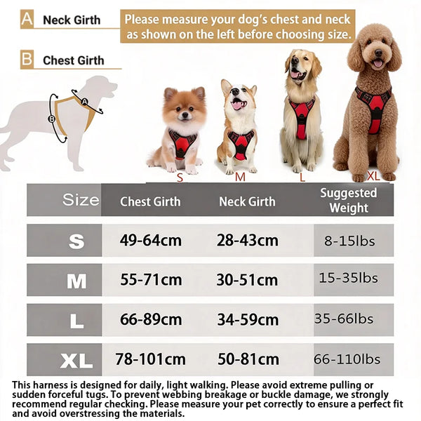 Reflective No-Pull Dog Harness