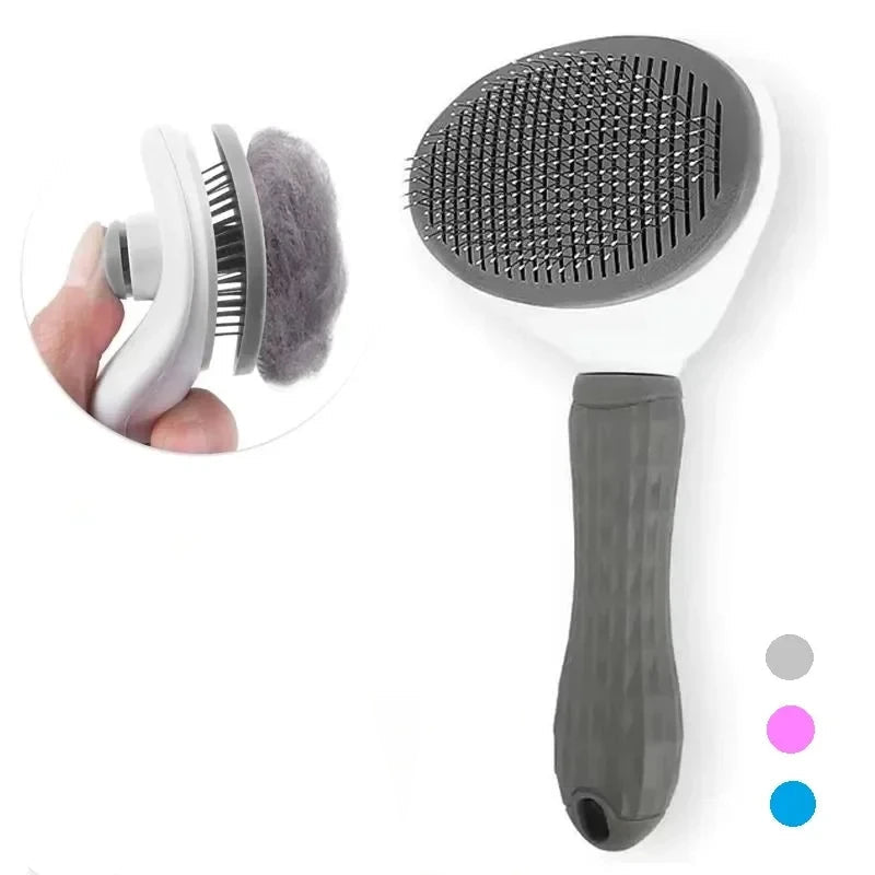 PawVoyage Self-Cleaning Grooming Brush
