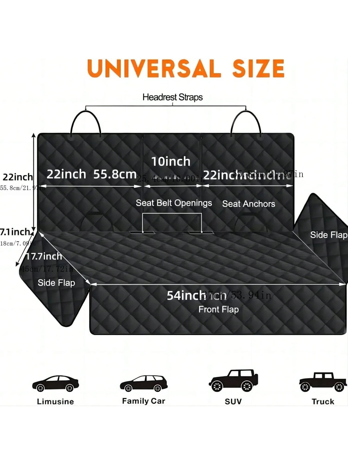 PawVoyage All-Season Dog Car Seat Cover